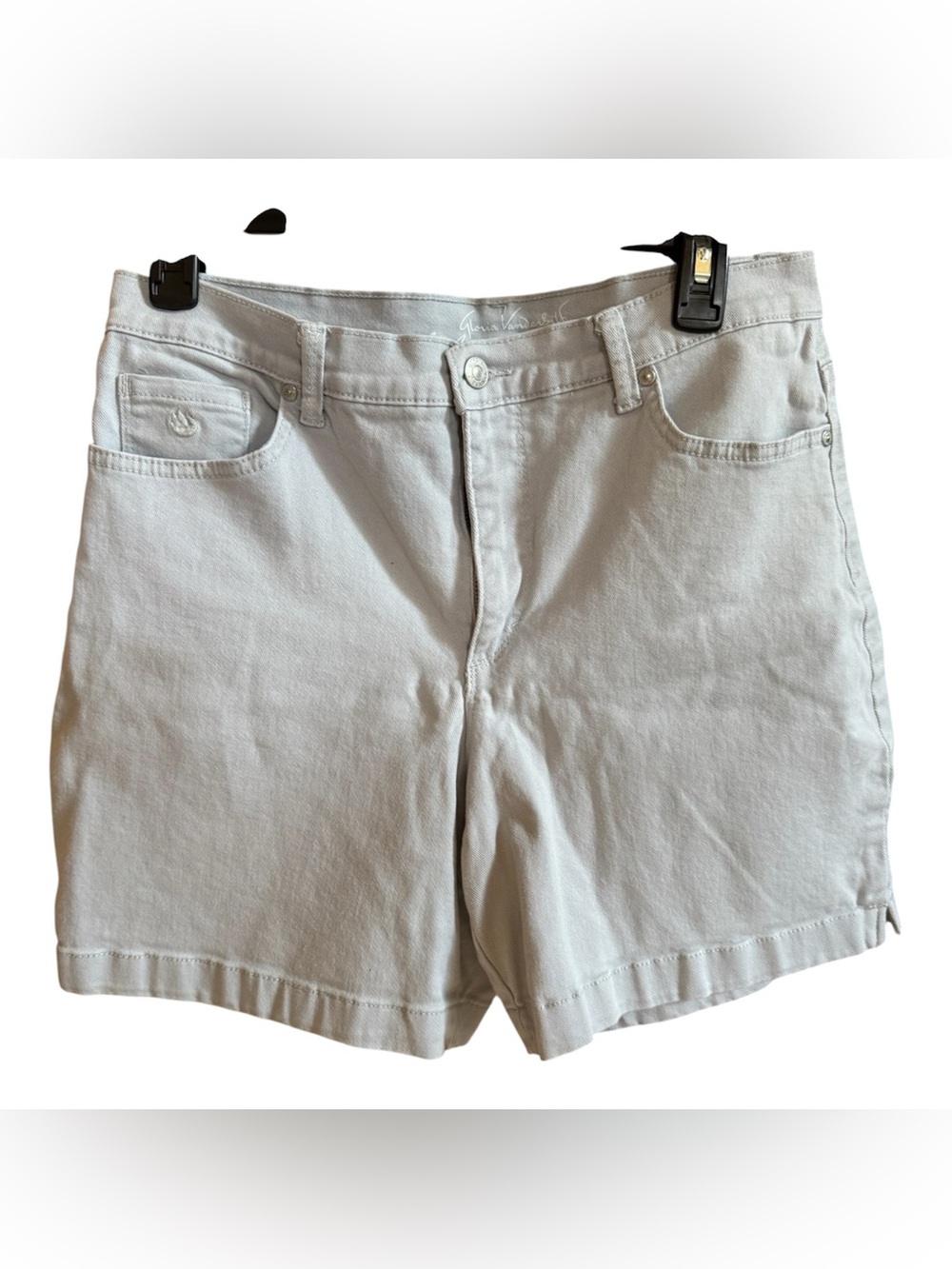 Gloria Vanderbilt Light Gray Denim Jean Shorts